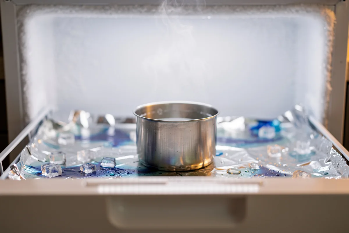 Elimina el hielo del congelador w kilka minut dzięki prostemu trikowi z folią aluminiową