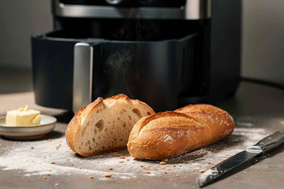Sztuczka z frytkownicą beztłuszczową, dzięki której mrożone pieczywo smakuje jak świeżo upieczone