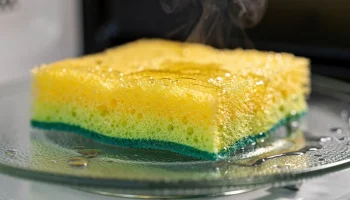 Twoja gąbka kuchenna to siedlisko bakterii. Ten 2-minutowy trik w mikrofali rozwiąże problem